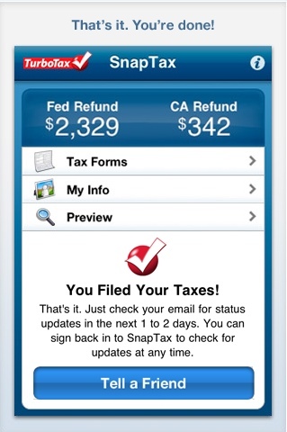 intuit snaptax iphone 3
