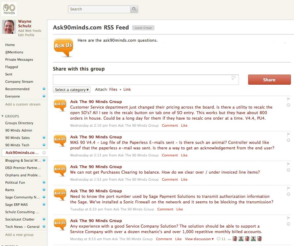 ask90minds socialcast