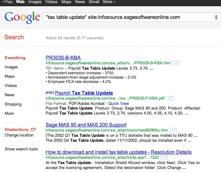 Sage Site Search