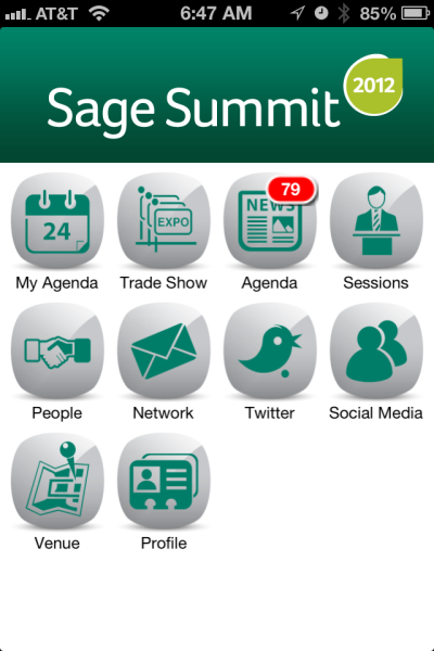 Sage Summit iPhone App